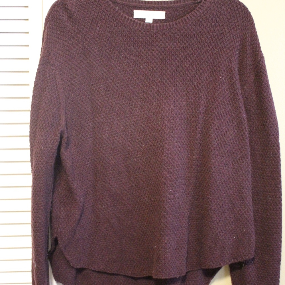 Ann Taylor Loft Eggplant Sweater in Size L